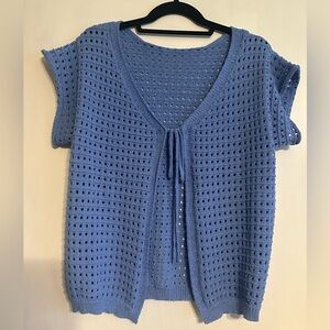 Crochet top, front tie